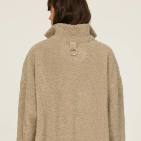 TIBI COZY FLEECE ANORAK ZIP UP, SIZE SMALL - Picture 4 of 8